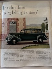 1936 PACKARD 120 TOURING SEDAN DETROIT AUTO AD Special Plan For Doctors picture