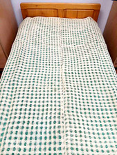 Antique Reversible Loom Woven Coverlet 130 x 200 cm picture