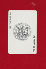 SAN DIEGO, CA. 1960s Great Seal Playing Card JOKER / Beautiful Swap Card Back  picture
