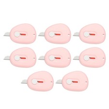 8 Pcs Mini Box Cutters Retractable, Small Utility Knife Letter Opener, Pink picture