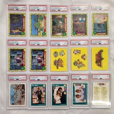 30 PSA Graded Non-Sports Card Lot - Nintendo Mario, TMNT, Desert Storm, Simpsons picture