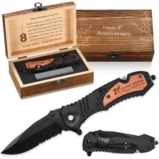 8 Eight Year Wedding Anniversary For Him Gift Husband Men Bronze 8th Marriage An picture