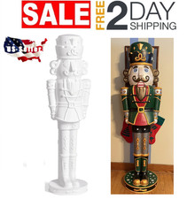 Step2 Nutcracker Prince Paintable DIY Holiday Statue, 4-Foot Tall, White picture