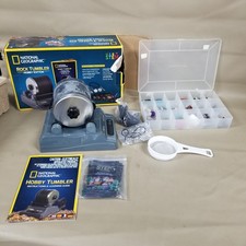 National Geographic Rock Tumbler Hobby Edition Set Stem Works w/Gems/Stones picture