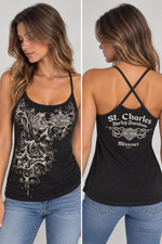 2011 Harley Davidson Womens S Tank Top Built In Halter Eagle St Charles USA picture