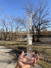 12-inch Grav Straight Tube Glass Water Pipe picture