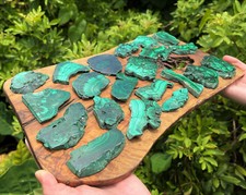 Natural Malachite Slices - Polished Malachite Crystal Slab Wholesale Bulk Lots picture