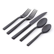 Oneida Chef's Table Black 20 Piece Everyday Flatware Set, Service for 4 picture