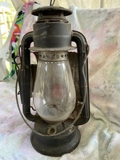 Antique Dietz Junior Wagon Lamp with Red light black farmhouse railroad picture