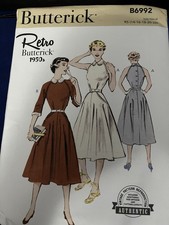 Butterick Retro 1950's Pattern B6992 R5 (14-16-18-20-22) *NEW *FREE SHIPPING** picture