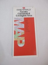 1984 Rand McNally Greater Cincinnati Cuvington Ohio Street Travel Road Map~HrcRM picture