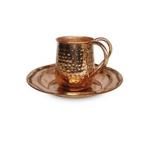 New Pure Copper Netilat Yadayim Cup with Plate  Kosher Negel vasser wash cup picture