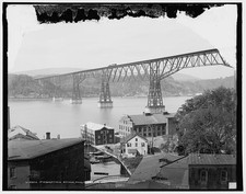 Photo:Poughkeepsie New York Poughkeepsie Bridge c1904 Hudson River Railway picture