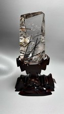 1.6LB High qualityNatural Black tourmaline Quartz Crystal Mineral specimens+base picture