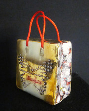 Neiman Marcus 100th Anniversary 2007 Shopping Bag Gold Glass Ornament 3
