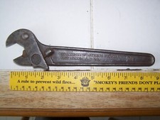 Vintage Gellman Adjustable Polly Wrench 9” No. 91 Dropped Forged picture