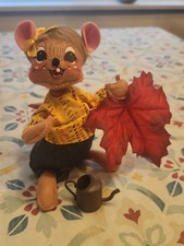 Annalee Mouse 2019 Autumn Fall Holding Leaf With Watering Can picture