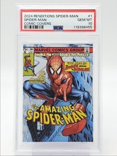SPIDER-MAN 2024 UD MARVEL RENDITIONS SPIDER-MAN COMIC COVERS PSA 10 Q0004 picture