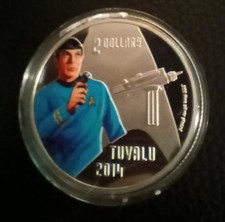 Spock & Lieutenant Nyota Shura coins (Silver Plated ) picture