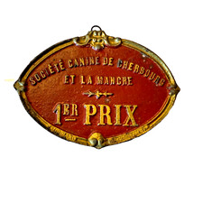 Antique French Dog Show Winner Societe Canine De Cherbourg Et La Manche 1er Prix picture