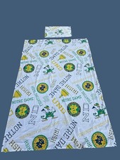 Vintage Notre Dame Flat & Fitted Bed Sheet One Pillow Cases- Size Twin picture