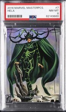 2016 HELA PSA 8 UPPER DECK MARVEL MASTERPIECES #'d /1999 picture