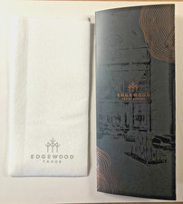 site of Trump & Stormy D.~Edgewood Tahoe Golf Resort, NV ~Brochure & Logo napkin picture