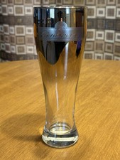 Budweiser 2000 Millenium Silver Ombre /Fade 24 Oz Glass Pilsner Collectible Bar  picture