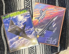 Vintage Defenders USA Jet Fighter Pocket Folders Lot - F-16, F-117 & SR-71 Specs picture
