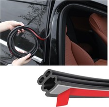 52.5Ft Thickened Rubber Car Door Seal Weather Stripping For Auto Hood Trunk SUV picture