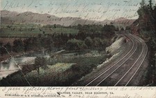 1908 Roanoke Valley Elliston VA Railway River Mountain Postcard G. E. Murrell picture