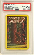 Bob Gimlin Legend Of Bigfoot Sasquatch Signed Auto Playing Card PSA DNA picture