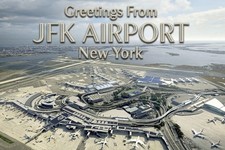 Greetings From JFK Airport New York MODERN Postcard B823 picture