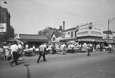 Market At West Maxwell Street And South Halsted Street Chicago Il - Old Photo picture