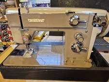 READ WORKS SEE VIDEO Vintage Nelco R-400-2 Sewing Machine 1950's picture