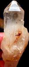37g 1PC RARE Natural Hollandite Star Quartz CRYSTAL Point &Trapiche Hair  r697 picture