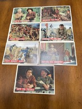 1956 topps davy crockett orange back cards lot (7) Vg picture