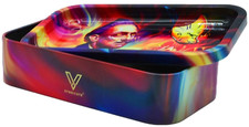 V Syndicate® Dark Syndicase Metal Rolling Tray Paper Maker Storage Jar Box *USA* picture