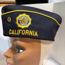Vintage Wolf Brown American Legion Garrison Cap Hat California South Gate 335  picture