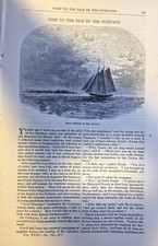1865 Visit To The Isle Of The Puritans Short Story by John William De Fore picture
