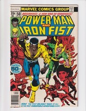 POWER MAN AND IRON FIST #50 1978 1ST TEAM-UP HEROES FOR HIRE CLAREMONT & BYRNE picture