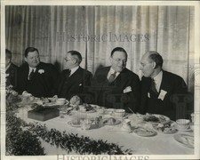 1936 Press Photo Four industrial leaders at a conference in Dayton, Ohio picture