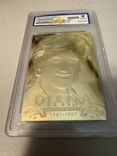 PRINCESS DIANA 1997 QUEEN OF HEARTS 1961-1997 23KT Gold CARD Gem Mint 10 Slabbed picture