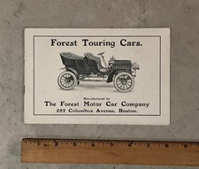 1906 Forest Motor Car Co. | Sales Brochure | Boston, MA | Factory Original picture