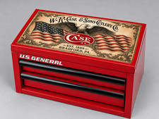 Case xx Knives custom mini toolbox display set with magnetic bottle opener picture