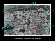 Oxford England Aerial View Of High Street c1920 Old Large Historic Photo picture