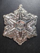 2011 Gorham Sterling Silver Snowflake Ornament picture
