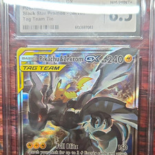 Pokémon Pikachu & Zekrom GX TAG TEAM Promo SM168 2019 English CGC 8.5 picture