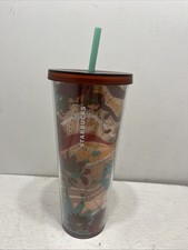 Rare 2019  Starbucks Cactus Terracotta Desert Acrylic Cold Cup Tumbler-24 oz picture