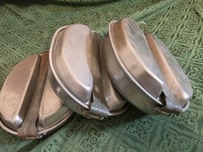 ORIGINAL US WW2 MESS KIT 1945 KNAPP MONARCH CO US MARKED LOT OF 3 picture